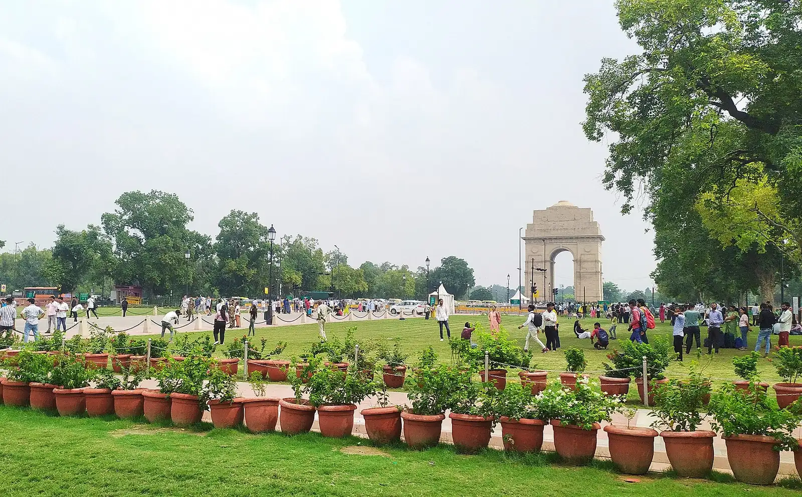 India Gate and its lawns, New Delhi