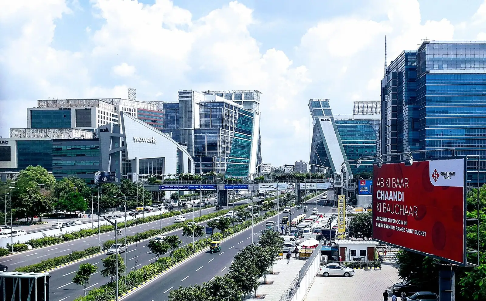 The office towers of DLF Cyber City, Gurugram